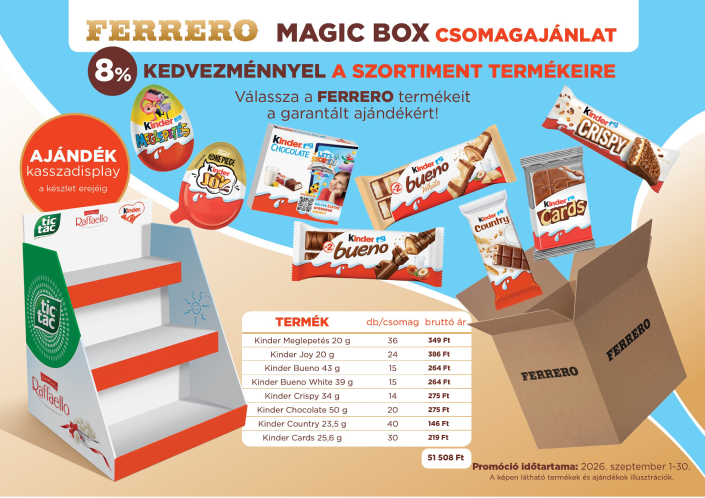 FERRERO CSOMAGAJÁNLAT